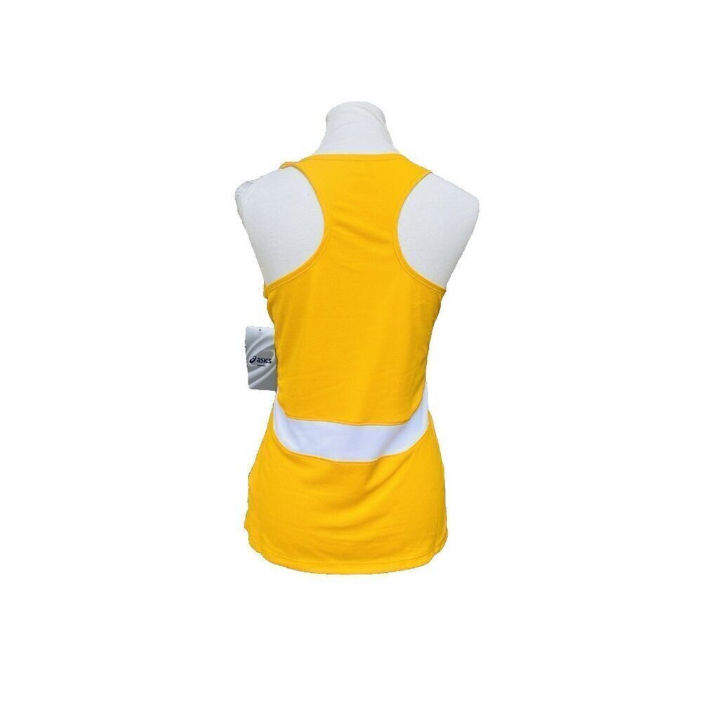 ASICS Women's Break Through Singlet Gold White Size S - Picture 11 of 11